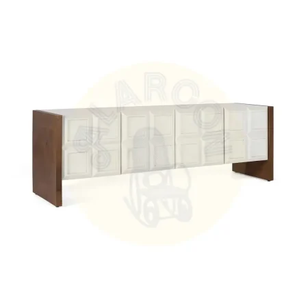 Mueble de TV Viren cuatro puertas madera de mango y nogal cierre suave gestión de cables acabado mate 170x45x56cm - Giner y Colomer - 2401GYC - foto-secundaria-1
