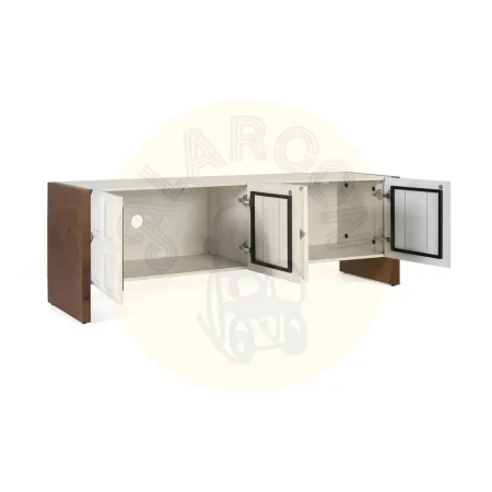 Mueble de TV Viren cuatro puertas madera de mango y nogal cierre suave gestión de cables acabado mate 170x45x56cm - Giner y Colomer - 2401GYC - foto-secundaria-2