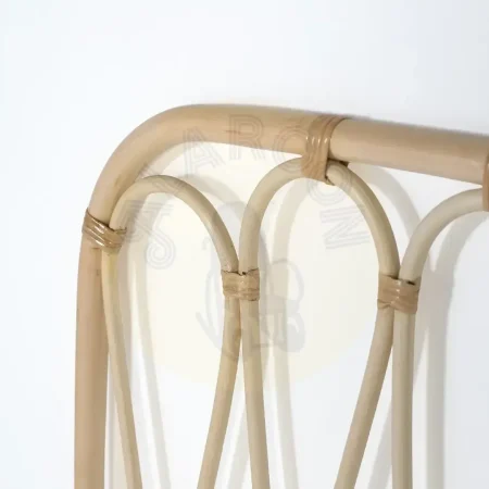 Cabecero Indore en rattan natural estilo boho artesanal para cama de matrimonio 165x3x113cm - Giner y Colomer - 2437GYC - foto-secundaria-1