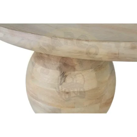 Mesa de centro Yara en madera de mango acabado natural estilo Japandi 90x90x30cm - Giner y Colomer - 2451GYC - foto-secundaria-2