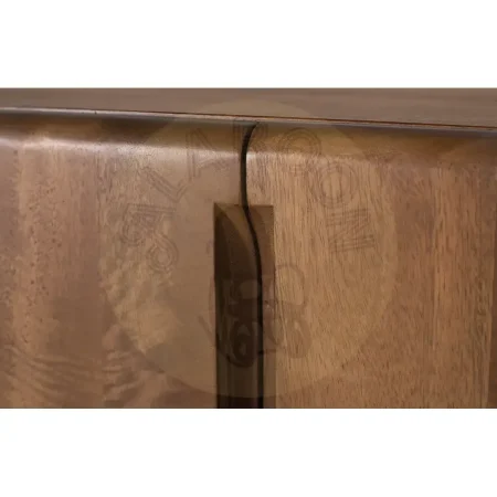 Aparador Kobe madera de mango acabado nogal estilo Japandi 4 puertas 2 estantes 180x40x76cm - Giner y Colomer - 2480GYC - foto-secundaria-3