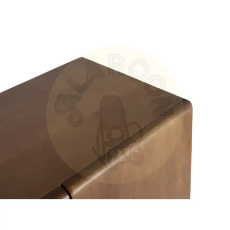 Aparador Kobe madera de mango acabado nogal estilo Japandi 4 puertas 2 estantes 180x40x76cm - Giner y Colomer - 2480GYC - foto-secundaria-4