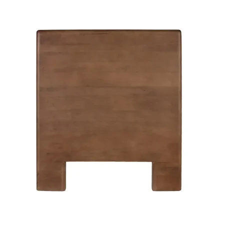 Cabecero Kobe en madera de mango acabado nogal estilo escandinavo y Japandi aporta calidez y elegancia 100x10x110cm - Giner y Colomer - 2481GYC - foto-blanco