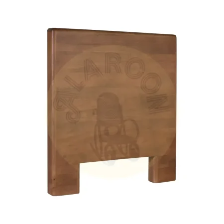 Cabecero Kobe en madera de mango acabado nogal estilo escandinavo y Japandi aporta calidez y elegancia 100x10x110cm - Giner y Colomer - 2481GYC - foto-secundaria-1