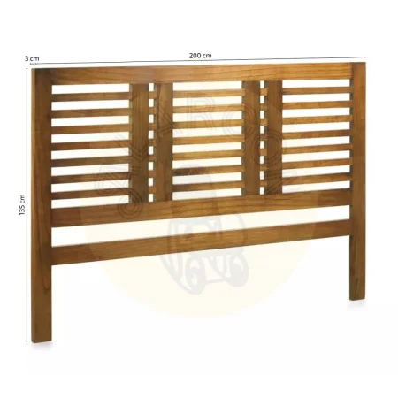 Cabecero artesanal de mindi para colchón 180cm 200x3x135cm - Moycor - 30009MYC - foto-medidas