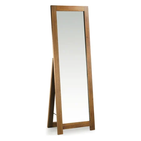Espejo de pie Star en madera de mindi maciza hecho a mano - Moycor - 30011MYC - foto-blanco
