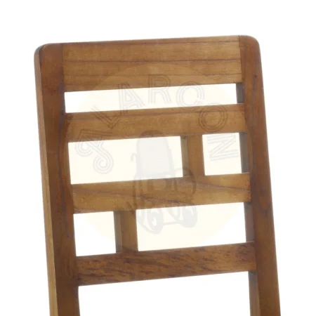Silla de madera de mindi con estructura maciza 45x46x98cm - Moycor - 301562MYC - foto-secundaria-1