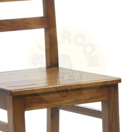 Silla de madera de mindi con estructura maciza 45x46x98cm - Moycor - 301562MYC - foto-secundaria-2