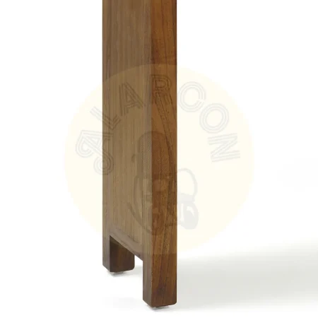 Consola Flash 2 cajones madera de mindi con accesorios de bronce y tiradores plateados hecha a mano 110x76x27cm - Moycor - 301571MYC - foto-secundaria-2