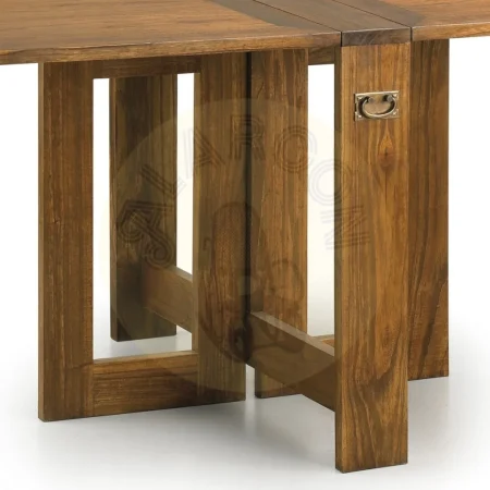 Mesa auxiliar plegable artesanal de mindi con alas abatibles 165x90x78cm - Moycor - 30167MYC - foto-secundaria-3