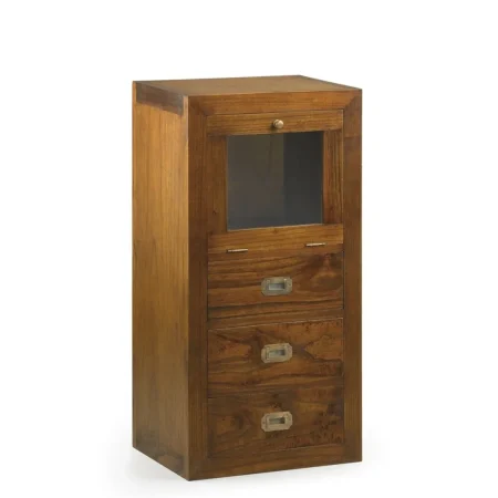 Mueble auxiliar Combi madera de mindi 45x35x90cm - Moycor - 301905MYC - foto-blanco