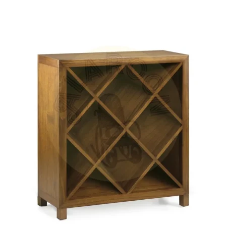 Botellero Combi en madera de mindi 12 huecos 90x35x90cm - Moycor - 301913MYC - foto-secundaria-3