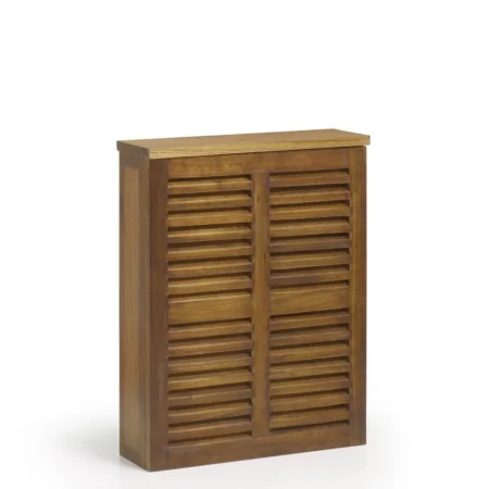 Tapa radiador en madera maciza de mindi 60x17x75cm - Moycor - 30808MYC - foto-blanco