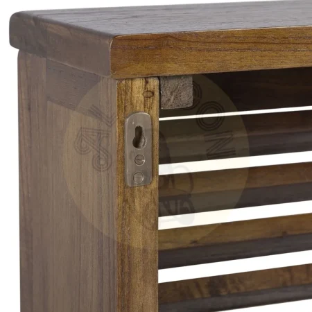 Tapa radiador en madera maciza de mindi 60x17x75cm - Moycor - 30808MYC - foto-secundaria-1