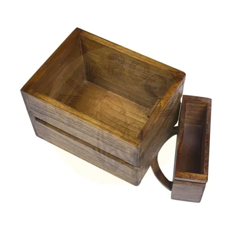 Cajonera negra de mindi 18 cajones de distintos tamaños madera maciza accesorios de bronce 100x40x145cm - Moycor - 30900MYC - foto-secundaria-5