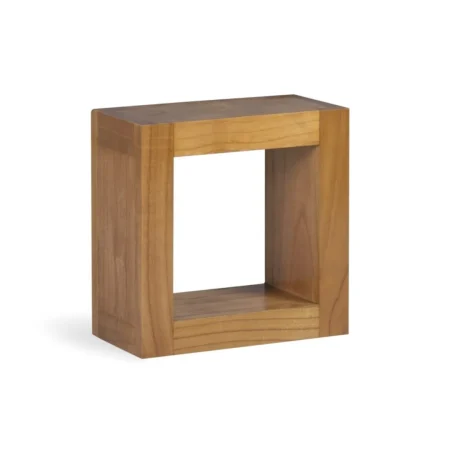 Estante cuadrado de mindi 40x20x40cm - Moycor - 315015MYC - foto-blanco