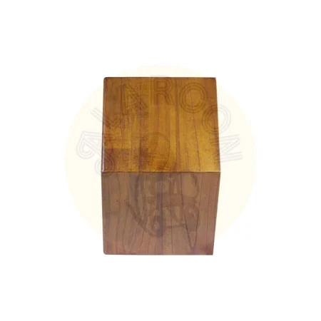 Estante hexagonal de madera maciza de mindi 40x25x40cm - Moycor - 317001MYC - foto-secundaria-4