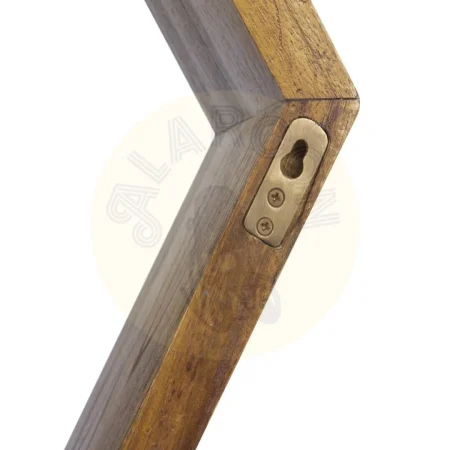Estante hexagonal de madera maciza de mindi 40x25x40cm - Moycor - 317001MYC - foto-secundaria-5