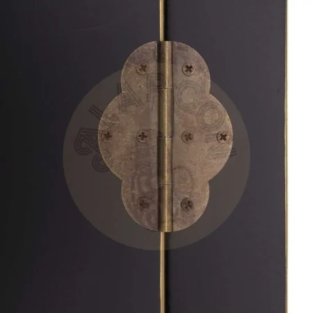 Armario 2 puertas y 2 cajones negro en DM con 4 lejas 55x33x185cm - Ixia - 51145IX - foto-secundaria-2