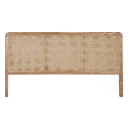 Cabecero Vexia en ratán natural trenzado diseño ligero decorativo estilo boho y mediterráneo 150x4x90cm - Giner y Colomer - 5895GYC - foto-blanco