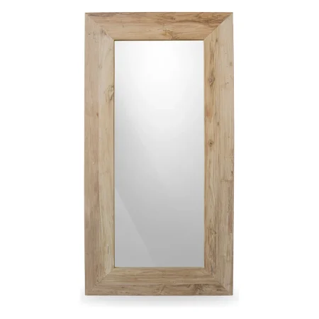 Espejo Napa de teca reciclada madera maciza hecho a mano - Moycor - 591100MYC - foto-blanco