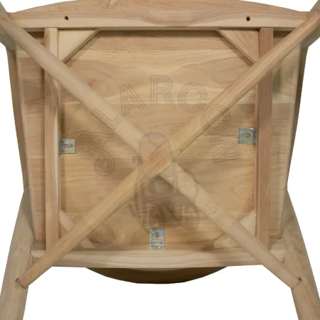 Silla Selly teca natural hecha a mano apilable - Moycor - 591200MYC - foto-secundaria-3