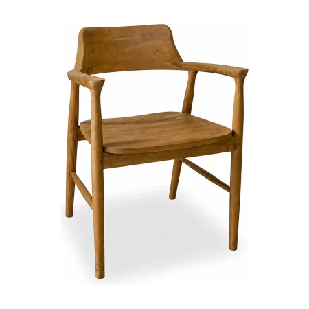 Silla Malta madera maciza de teca 53x58x301.85cm - Moycor - 598103MYC - foto-blanco