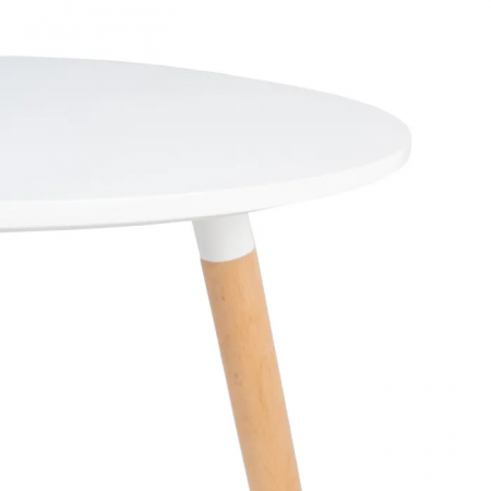 MESA COMEDOR BLANCO DM-MADERA 60 X 60 X 74 CM IXIA
