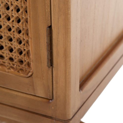 ARMARIO NATURAL RATÁN/MADERA SALÓN 80 X 40 X 160 CM IXIA