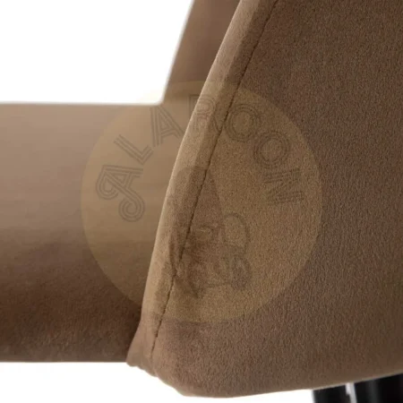 Taburete alto en tejido marrón con estructura metálica 40.20x48.20x102cm - Ixia - 600646IX - foto-secundaria-3