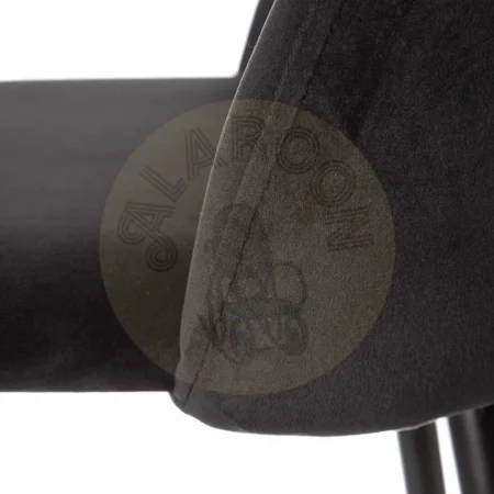Taburete alto tejido negro estructura metálica asiento 75cm 40.20x48.20x102cm - Ixia - 600651IX - foto-secundaria-3