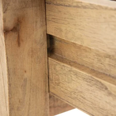 Mesita de dormitorio en madera de mindi natural con cajón 58x43x70cm - Ixia - 601425IX - foto-secundaria-2