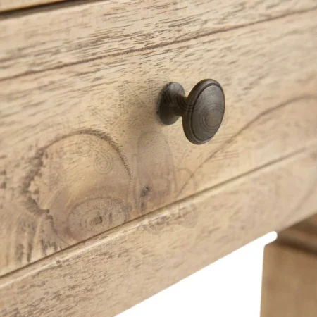 Mesita para dormitorio natural en madera de mindi con cajón 50x32x72cm - Ixia - 601427IX - foto-secundaria-2
