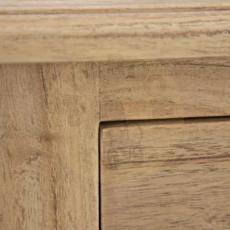 Mesita para dormitorio natural en madera de mindi con cajón 50x32x72cm - Ixia - 601427IX - foto-secundaria-5