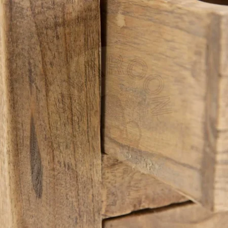 Mesita de noche natural en madera de mindi 40x30x72cm - Ixia - 601429IX - foto-secundaria-2