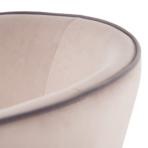 PACK 2 SILLAS TERCIOPELO TEJIDO-METAL 62 X 50 X 76 CM IXIA