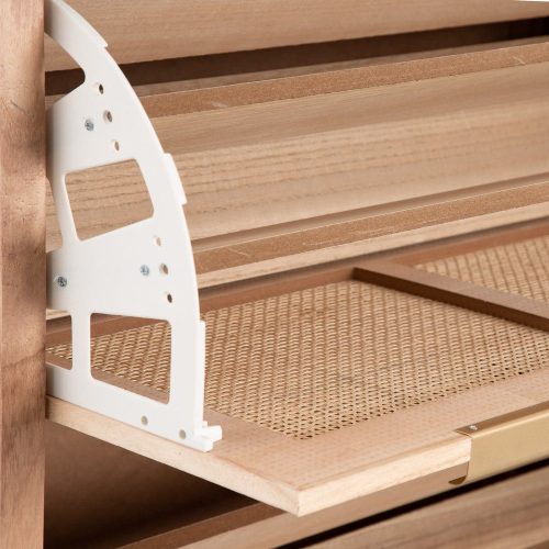 ZAPATERO NATURAL MADERA-RATÁN 80 X 30 X 107 CM IXIA