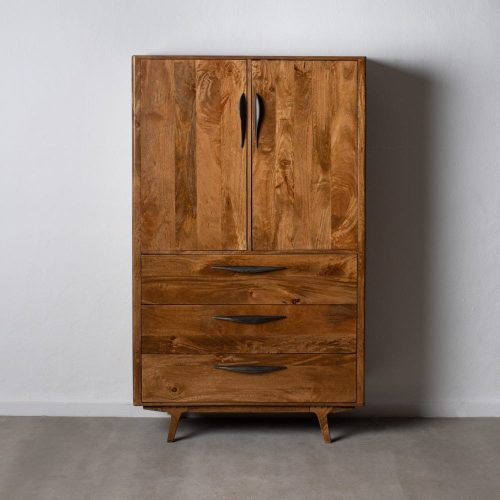 ARMARIO MARRÓN MADERA DE MANGO SALÓN 105 X 43 X 180 CM IXIA