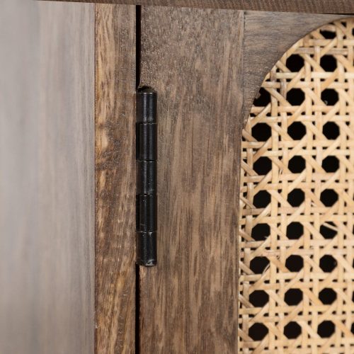MUEBLE TV NATURAL MADERA-RATÁN SALÓN 130 X 38 X 58 CM IXIA