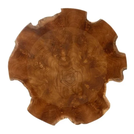 Mesa auxiliar en madera de teca color natural y negro 60x60x50cm - Ixia - 603609IX - foto-secundaria-5