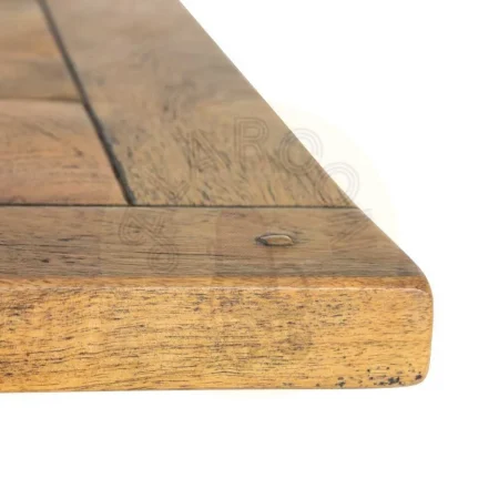 Mesa de comedor madera de mango con patas de hierro en natural y negro 160x90x76cm - Ixia - 603967IX - foto-secundaria-2