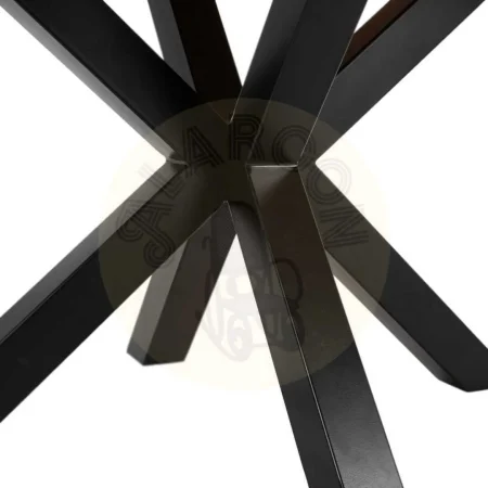 Mesa de comedor madera de mango con patas de hierro en natural y negro 160x90x76cm - Ixia - 603967IX - foto-secundaria-5