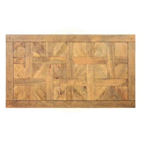 Mesa de comedor madera de mango con patas de hierro en natural y negro 160x90x76cm - Ixia - 603967IX - foto-secundaria-7