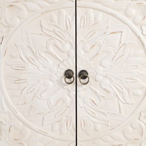 ARMARIO NATURAL-BLANCO MADERA 64 X 37 X 86 CM IXIA