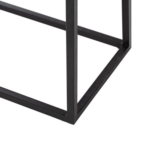 ARMARIO BLANCO-NEGRO CUERNO SALÓN 90 X 38 X 121 CM IXIA