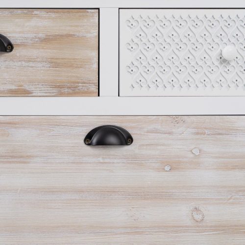 ZAPATERO BLANCO-NATURAL MADERA DE ABETO 85 X 30 X 110 CM IXIA