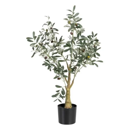 Planta artificial olivo verde con macetero negro 56x48x78cm - Ixia - 605467IX - foto-blanco