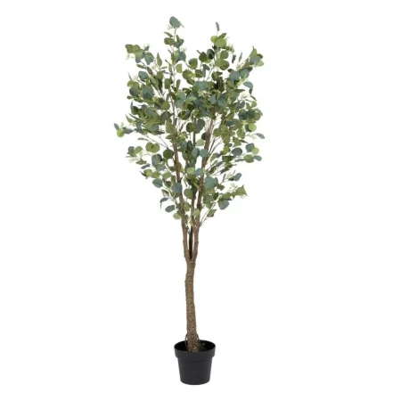 Planta eucalipto artificial verde con macetero negro 80x75x173cm - Ixia - 605470IX - foto-blanco