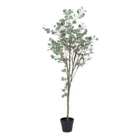 Planta eucalipto artificial verde con macetero negro 80x82x180cm - Ixia - 605472IX - foto-blanco