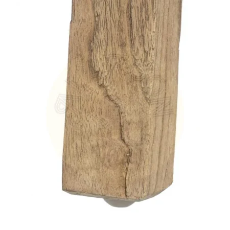 Mesita de noche natural en madera de mindi con cajón 45x30x66cm - Ixia - 605531IX - foto-secundaria-8
